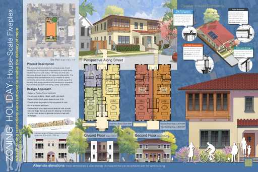 Zoning Holiday: House-Scale Fiveplex
